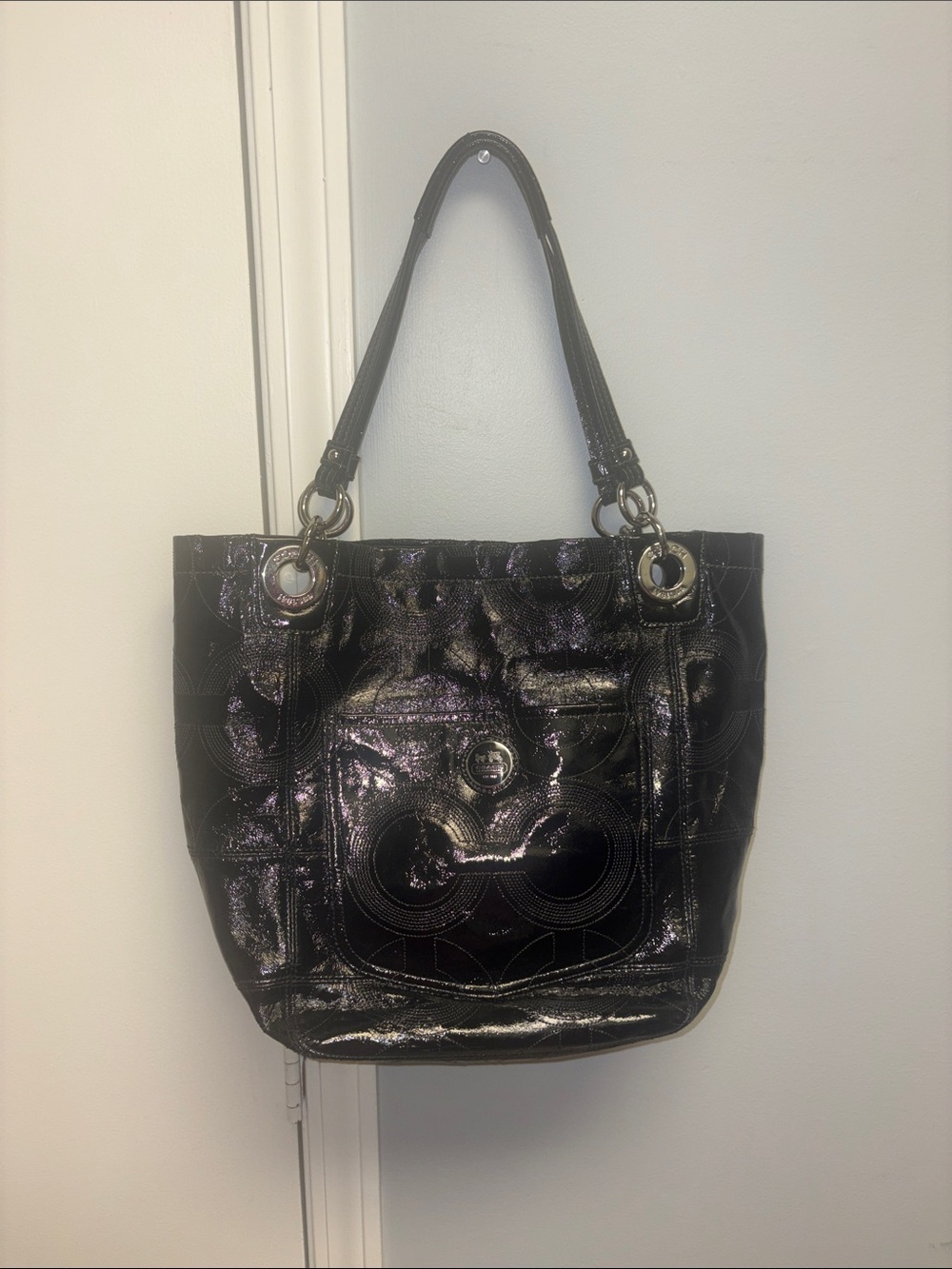 Coach Alex Black Patent Leather style # 14265